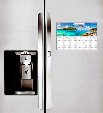 2027 Peel & Stick Calendar - Today is my Lucky Day - Removable -  Racha (Raya) resort (9"x 6")