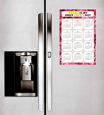 2027 Peel & Stick Calendar - Today is my Lucky Day Removable - 028