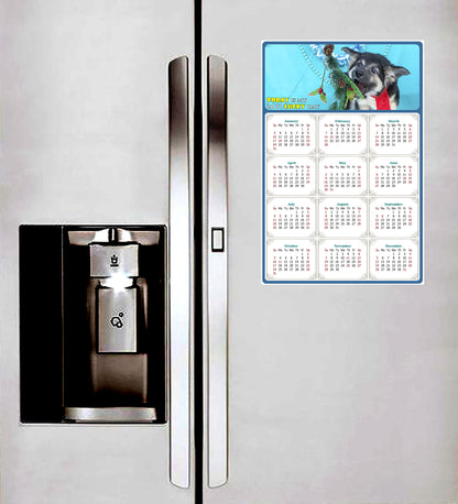 2027 Magnetic Calendar - Today is My Lucky Day (Fade, Tear, and Water Resistant)- Dogs Themed 020