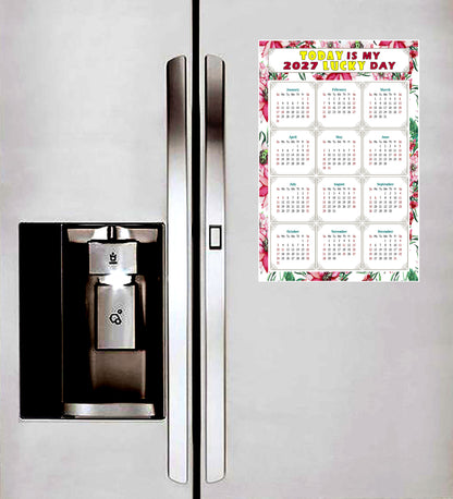 2027 Peel & Stick Calendar - Today is my Lucky Day Removable - 018