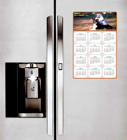 2027 Magnetic Calendar - Today is My Lucky Day (Fade, Tear, and Water Resistant)- Dogs Themed 09