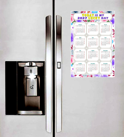 2027 Peel & Stick Calendar - Today is my Lucky Day Removable - 017