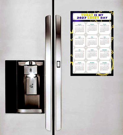 2027 Peel & Stick Calendar - Today is my Lucky Day Removable - 05