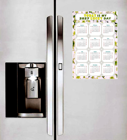 2027 Peel & Stick Calendar - Today is my Lucky Day Removable - 029
