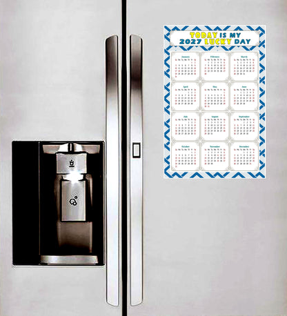 2027 Peel & Stick Calendar - Today is my Lucky Day Removable - 035
