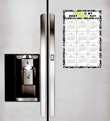 2027 Peel & Stick Calendar - Today is my Lucky Day Removable - 011