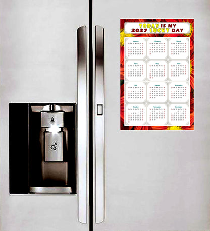 2027 Peel & Stick Calendar - Today is my Lucky Day Removable - 031
