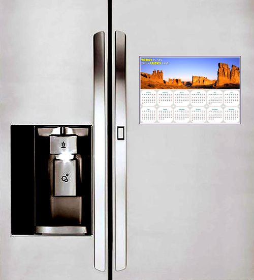 2027 Peel & Stick Calendar - Today is my Lucky Day - Removable - Arches National Park (9"x 6")