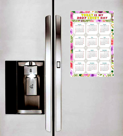 2027 Peel & Stick Calendar - Today is my Lucky Day Removable - 023