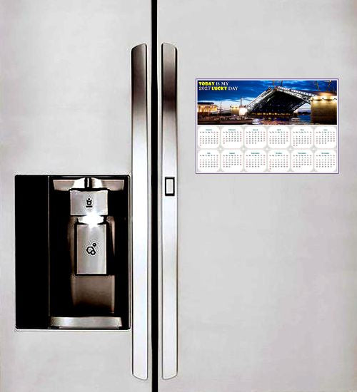 2027 Peel & Stick Calendar - Today is my Lucky Day - Removable - Night shooting (9"x 6")