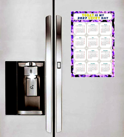 2027 Peel & Stick Calendar - Today is my Lucky Day Removable - 026