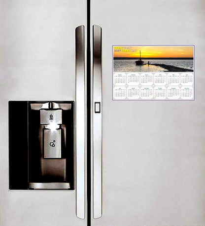 2027 Peel & Stick Calendar - Today is my Lucky Day - Removable - Salt lake near Odesa (9"x 6")