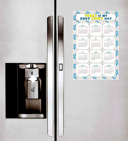 2027 Peel & Stick Calendar - Today is my Lucky Day Removable - 036