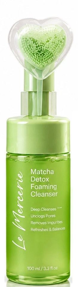 Le Mercerie Matcha Detox Foaming Cleanser 3.3 fl oz / 100 ml (3-Pack Bundle)