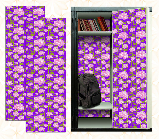 Magnetic Locker Wallpaper - Pack of 2 Rolls - (Flowers) (vg016)