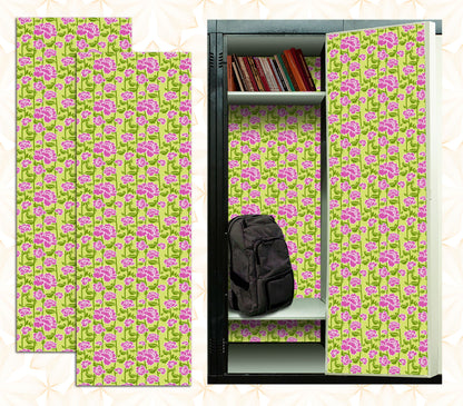 Magnetic Locker Wallpaper - Pack of 2 Rolls - (Flowers) (vg015)