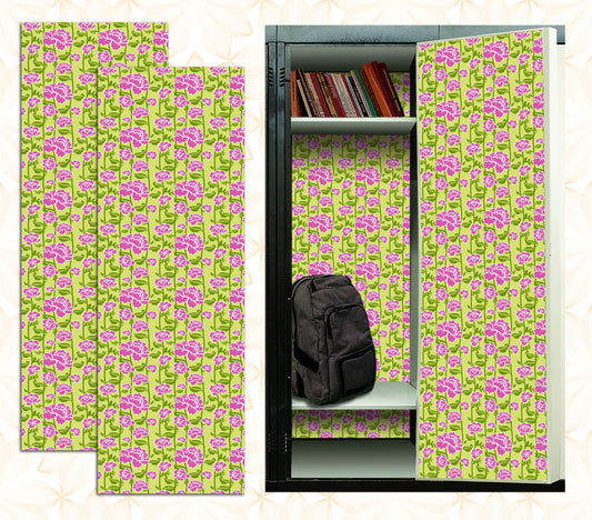Magnetic Locker Wallpaper - Pack of 2 Rolls - (Flowers) (vg015)