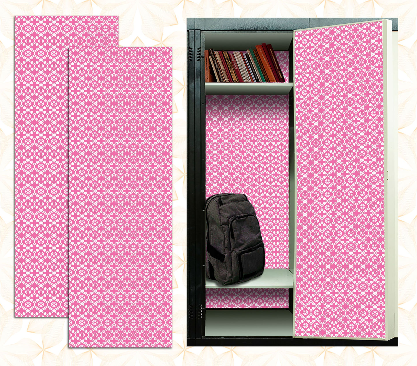 Magnetic Locker Wallpaper - Pack of 2 Rolls - (Geometric) (vg 013)