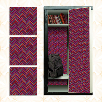 Deluxe School Locker Magnetic Wallpaper - Pack of 3 Sheets - Geometric (vg 020)