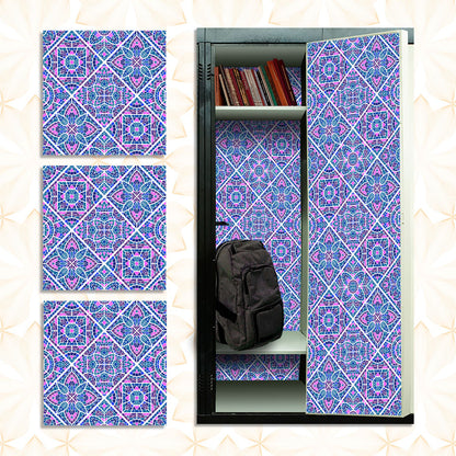 Deluxe School Locker Magnetic Wallpaper - Pack of 3 Sheets - Geometric (vg 023)