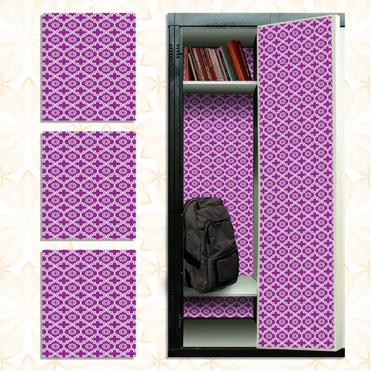 Magnetic Locker Wallpaper - Pack of 3 Sheets - (Geometric) (vg 014)