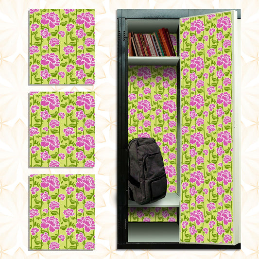 Magnetic Locker Wallpaper - Pack of 3 Sheets - (Flowers) (vg 015)
