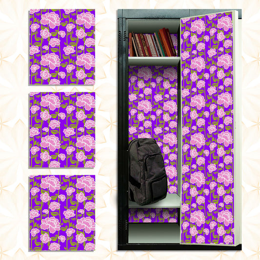 Magnetic Locker Wallpaper - Pack of 3 Sheets - (Flowers) (vg 016)