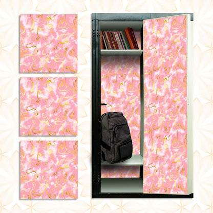 Deluxe School Locker Magnetic Wallpaper (Full sheet Magnetic) - Full Cover Standard Half Lockers - Trimmable, Easy Install, Remove & Reuse - Pack of 12 Sheets - (Marble) (vg 030)