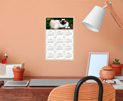 2027 Peel & Stick Calendar - Today is my Lucky Day Removable - Cat 02 (9"x 6")