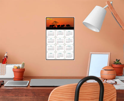 2027 Peel & Stick Calendar - Today is my Lucky Day Removable - Horses 011 (9"x 6")