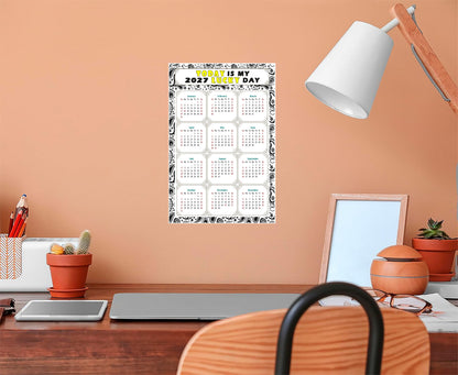 2027 Peel & Stick Calendar - Today is my Lucky Day Removable - 040