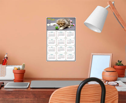 2027 Peel & Stick Calendar - Today is my Lucky Day Removable - Cat 017 (9"x 6")