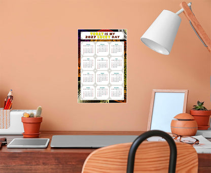 2027 Peel & Stick Calendar - Today is my Lucky Day Removable - 07
