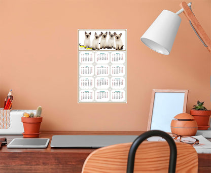 2027 Peel & Stick Calendar - Today is my Lucky Day Removable - Cat 020 (9"x 6")