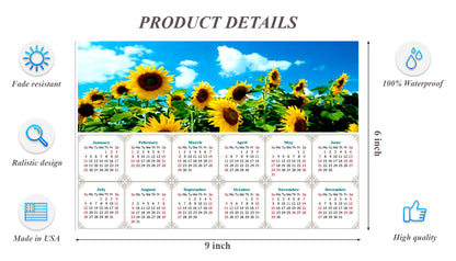 2026 Peel & Stick Calendar - Today is my Lucky Day - Removable, Repositionable - 034 (9"x 6")