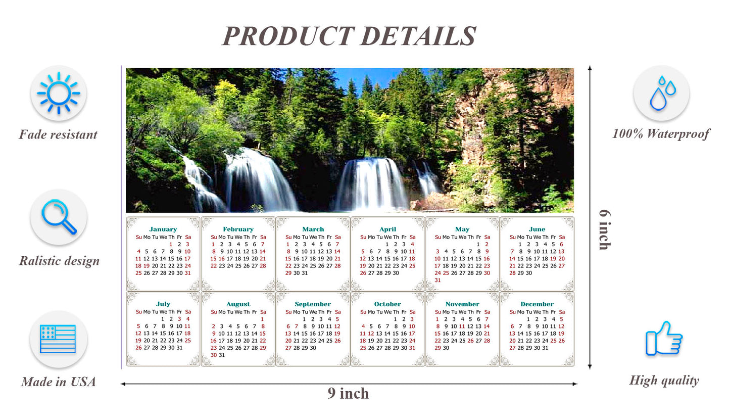 2026 Peel & Stick Calendar - Today is my Lucky Day - Removable, Repositionable - 030 (9"x 6")