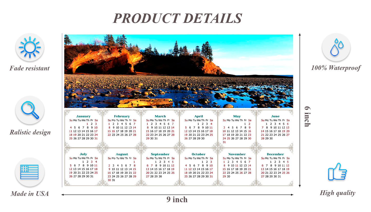 2026 Peel & Stick Calendar - Today is my Lucky Day - Removable - Shepholdy bay (9"x 6")
