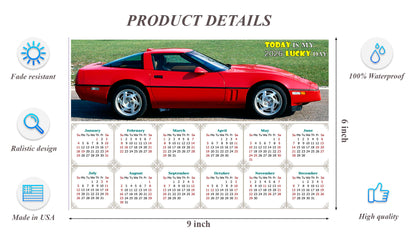 2026 Peel & Stick Calendar - Today is my Lucky Day - Removable, Repositionable - 046 (9"x 6")