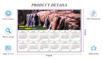 2025 Peel & Stick Calendar - Today is my Lucky Day - Removable, Repositionable - 031 (9"x 6")