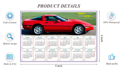 2025 Peel & Stick Calendar - Today is my Lucky Day - Removable, Repositionable - 046 (9"x 6")