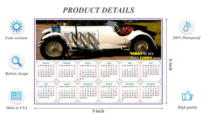 2025 Peel & Stick Calendar - Today is my Lucky Day - Removable, Repositionable - 050 (9"x 6")