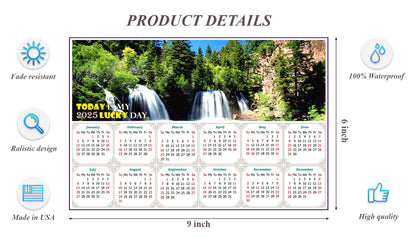 2025 Peel & Stick Calendar - Today is my Lucky Day - Removable, Repositionable - 030 (9"x 6")
