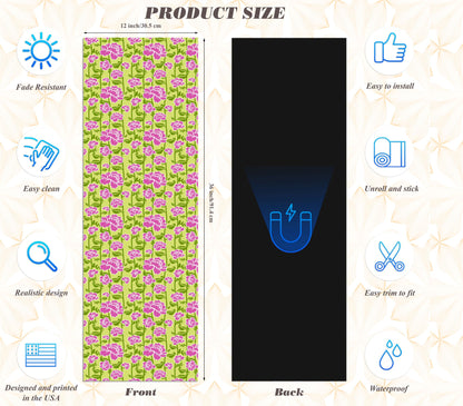 Magnetic Locker Wallpaper - Pack of 2 Rolls - (Flowers) (vg015)