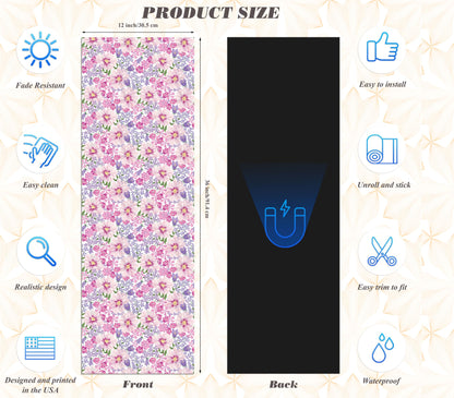 Magnetic Locker Wallpaper - Pack of 2 Rolls - (Flowers vg07)
