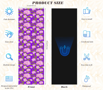 Magnetic Locker Wallpaper - Pack of 2 Rolls - (Flowers) (vg016)