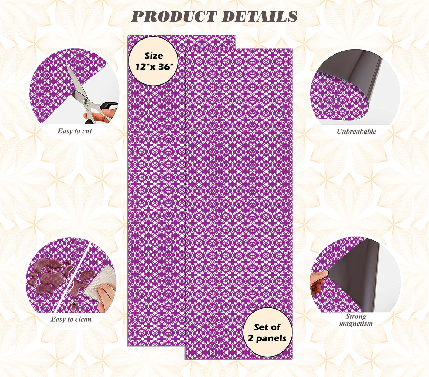 Magnetic Locker Wallpaper - Pack of 2 Rolls - (Geometric) (vg 014)