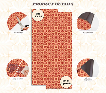 Magnetic Locker Wallpaper - Pack of 2 Rolls - (Geometric) (vg 018)