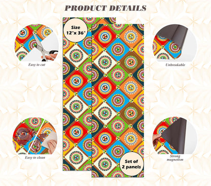 Magnetic Locker Wallpaper - Pack of 2 Rolls - (Geometric) (vg 019)