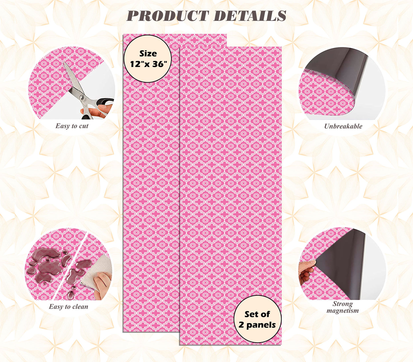 Magnetic Locker Wallpaper - Pack of 2 Rolls - (Geometric) (vg 013)