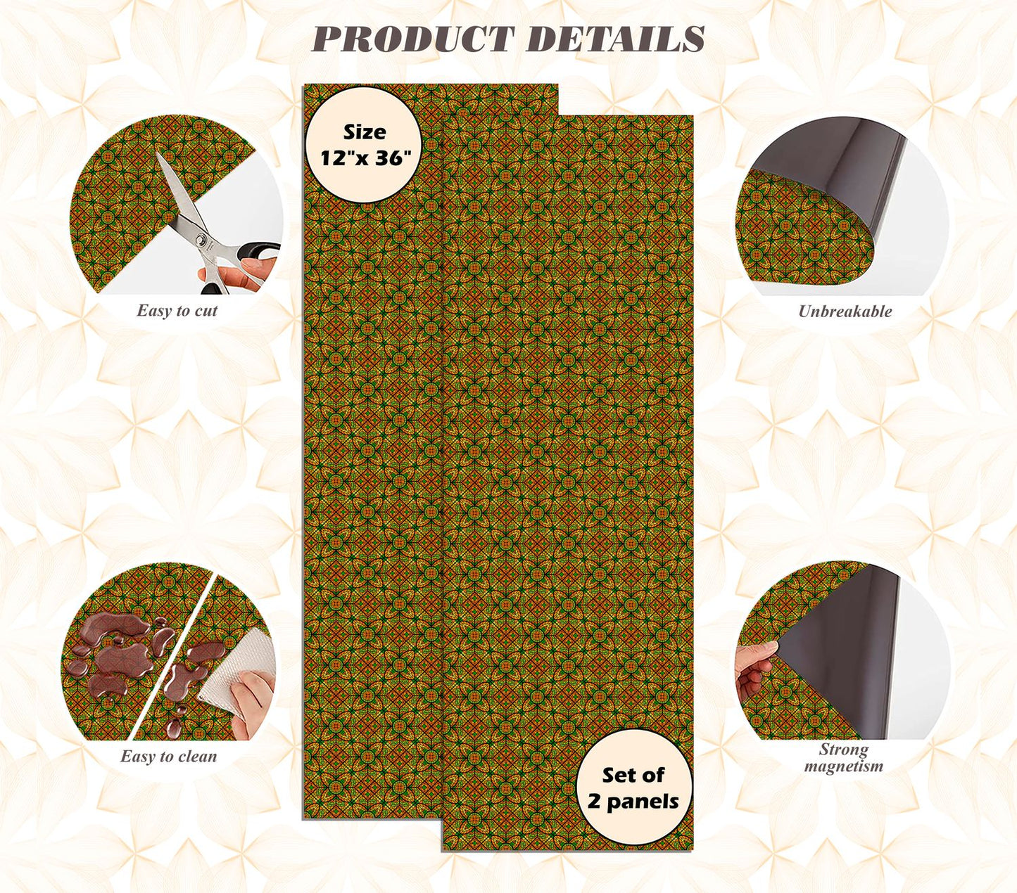 Magnetic Locker Wallpaper - Pack of 2 Rolls - (Geometric) (vg 025)